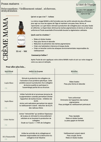 MAMA - CRÈME VISAGE PEAUX MATURES by Soin de Soi