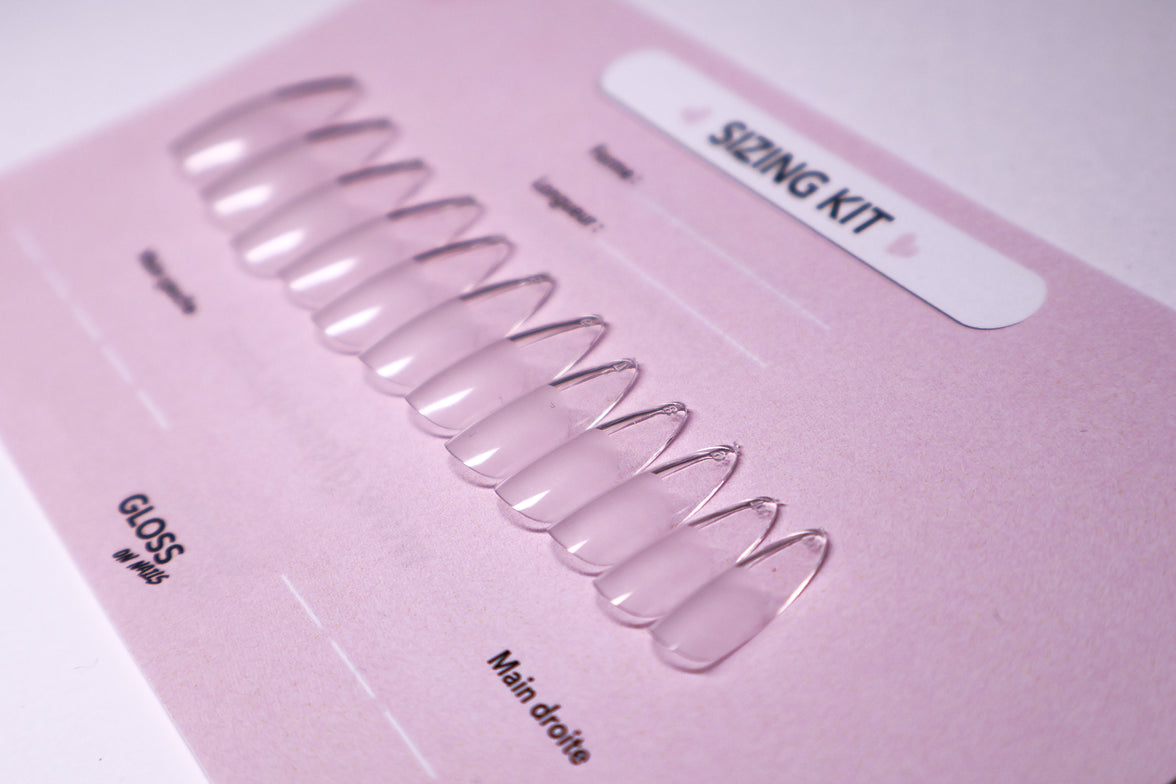 SIZING KIT Gloss On Nails