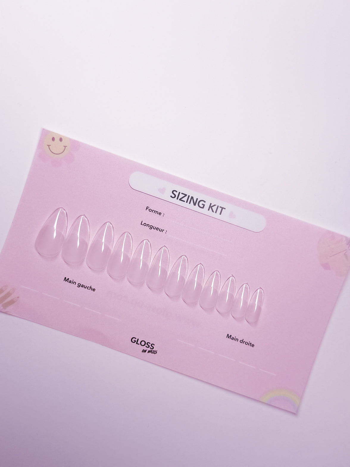 SIZING KIT Gloss On Nails
