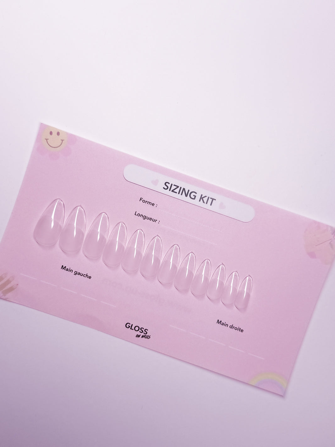 SIZING KIT Gloss On Nails